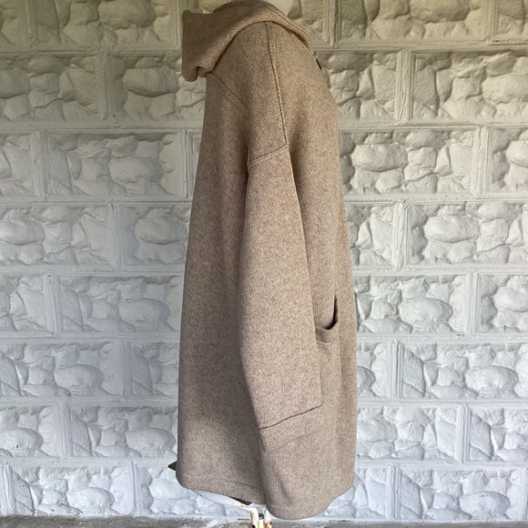 CHICO’S 100% LAMBSWOOL HOODED CARDIGAN SIZE 3 / XL - Picture 4 of 12